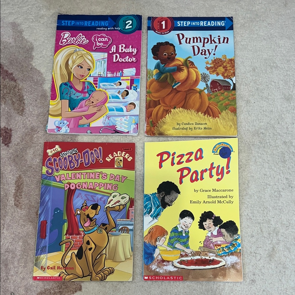 Scholastic Step into Reading Book Collection - Set of 4